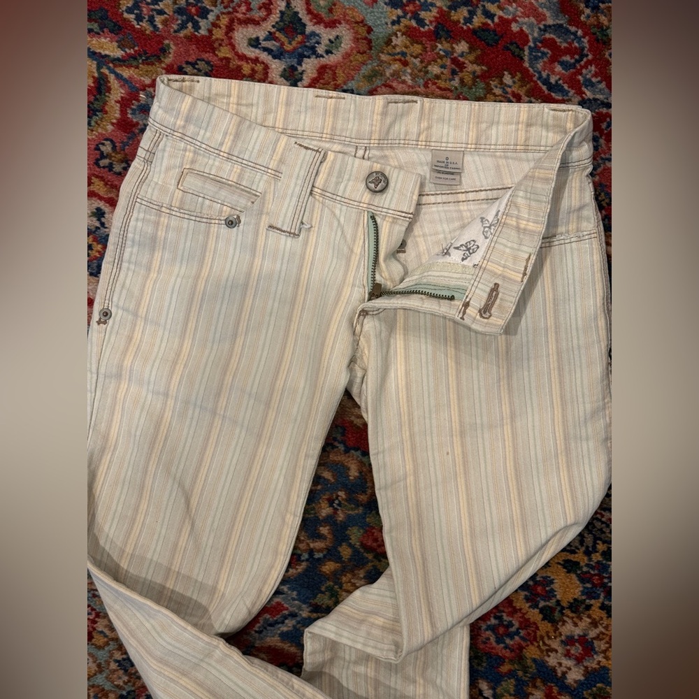 Frankie B Y2K Vintage Low Rise Flare Leg trouser pants - Size 0 - Picture 7 of 8